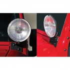 RUGGED RIDGE Konzoly na prídavné svetlá na A stĺpik, Čierne, 07-16 Jeep JK Wrangler